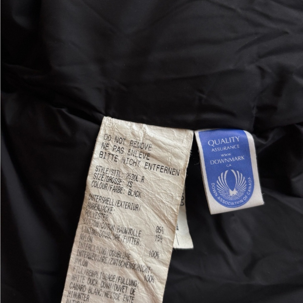 Canada Goose Montebello Parka Women Size Extra Small Black Mid Length XS 2530L - Picture 11 of 12